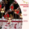 imageJOYIN 4 PCS Christmas Reindeer Tea Light Candle Holders Thanksgiving Day Metal Iron Standing Christmas Decorations Christmas Table Decorations Centerpieces for Party Dining