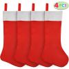 imageJOYIN 4 Packs 38quot Jumbo Christmas Stockings Giant Christmas Felt Stocking Large Christmas Stocking for Christmas Party Decorations Xmas Holiday Tree Decor