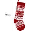 imageJOYIN 6 Pack 18quot Knit Christmas Stockings Large Rustic Yarn Xmas Stockings for Family Holiday Decorations