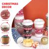 imageJOYIN 72 PCS Christmas Disposable Party Paper Cups 16 oz Merry Christmas Coffee Cups With Cup Sleeves and Lids 6 Designs Xmas Tea Drinking Cups Beverages Tableware Holiday Supplies FavorsVintage