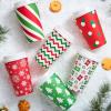 imageJOYIN 72 PCS Christmas Disposable Party Paper Cups 16 oz Merry Christmas Coffee Cups With Cup Sleeves and Lids 6 Designs Xmas Tea Drinking Cups Beverages Tableware Holiday Supplies FavorsSanta