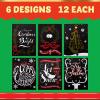 imageJOYIN 72 Piece Holiday Christmas Greeting Cards with 6 Artistic Greeting Designs ampamp Envelopes 625 x 46quot for Winter Christmas Season present Giving Xmas Gifts Cards Red Foil CollectionAvant Garde