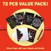 imageJOYIN 72 Piece Holiday Christmas Greeting Cards with 6 Artistic Greeting Designs ampamp Envelopes 625 x 46quot for Winter Christmas Season present Giving Xmas Gifts Cards Red Foil CollectionAvant Garde