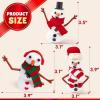 imageJOYIN Christmas Build Your Snowman Craft Kit 3 Pack DIY Snowman Christmas Craft Kit for Christmas Arts and Craft Activities Xmas Gift Stocking Stuffers for KidsParty Favor School Funny Toy