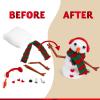 imageJOYIN Christmas Build Your Snowman Craft Kit 3 Pack DIY Snowman Christmas Craft Kit for Christmas Arts and Craft Activities Xmas Gift Stocking Stuffers for KidsParty Favor School Funny Toy