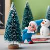 imageJOYIN Christmas Red Tiny Elf Doll Soft Plush Toy Doll for Christmas Decor Xmas Gift Xmas Clothing for Elf DollBlue