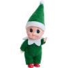 imageJOYIN Christmas Red Tiny Elf Doll Soft Plush Toy Doll for Christmas Decor Xmas Gift Xmas Clothing for Elf DollGreen