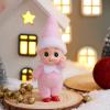 imageJOYIN Christmas Red Tiny Elf Doll Soft Plush Toy Doll for Christmas Decor Xmas Gift Xmas Clothing for Elf DollPink