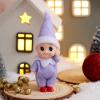 imageJOYIN Christmas Red Tiny Elf Doll Soft Plush Toy Doll for Christmas Decor Xmas Gift Xmas Clothing for Elf DollPurple