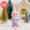 imageJOYIN Christmas Red Tiny Elf Doll Soft Plush Toy Doll for Christmas Decor Xmas Gift Xmas Clothing for Elf DollPurple