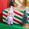 imageJOYIN Christmas Red Tiny Elf Doll Soft Plush Toy Doll for Christmas Decor Xmas Gift Xmas Clothing for Elf DollPurple