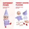 imageJOYIN Christmas Red Tiny Elf Doll Soft Plush Toy Doll for Christmas Decor Xmas Gift Xmas Clothing for Elf DollPurple