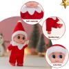imageJOYIN Christmas Red Tiny Elf Doll Soft Plush Toy Doll for Christmas Decor Xmas Gift Xmas Clothing for Elf DollRed