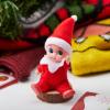 imageJOYIN Christmas Red Tiny Elf Doll Soft Plush Toy Doll for Christmas Decor Xmas Gift Xmas Clothing for Elf DollRed