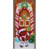 imageJoiedomi Christmas Ginger Bread House Window Door Cover Holiday House Decoration 72X30 Inches