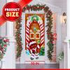 imageJoiedomi Christmas Ginger Bread House Window Door Cover Holiday House Decoration 72X30 Inches