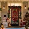 imageJoiedomi Christmas Ginger Bread House Window Door Cover Holiday House Decoration 72X30 Inches