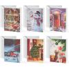imageJOYIN 72 Piece Holiday Christmas Greeting Cards with 6 Artistic Greeting Designs ampamp Envelopes 625 x 46quot for Winter Christmas Season present Giving Xmas Gifts Cards Red Foil CollectionTraditional