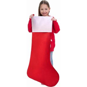 imageJOYIN 4 Packs 38quot Jumbo Christmas Stockings Giant Christmas Felt Stocking Large Christmas Stocking for Christmas Party Decorations Xmas Holiday Tree Decor