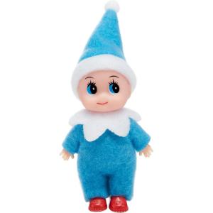 imageJOYIN Christmas Red Tiny Elf Doll Soft Plush Toy Doll for Christmas Decor Xmas Gift Xmas Clothing for Elf DollBlue