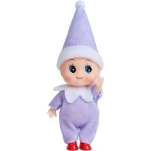 imageJOYIN Christmas Red Tiny Elf Doll Soft Plush Toy Doll for Christmas Decor Xmas Gift Xmas Clothing for Elf DollPurple