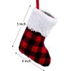 imageJOYIN 12 Pack 5 Mini Christmas StockingRed Black Plaid Xmas Stockings for Christmas Tree Decoration Party Favors and Holiday Season SuppliesRed and Black
