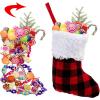 imageJOYIN 12 Pack 5 Mini Christmas StockingRed Black Plaid Xmas Stockings for Christmas Tree Decoration Party Favors and Holiday Season SuppliesRed and Black