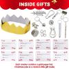 imageJOYIN 12 Pack Christmas Party Favor NonSnap Red ampamp White Snowflake Design Party Table Favors with Holiday Party Favor Supplies for Kids and Adults Christmas Parties Dinners and HolidaysRedWhite Snowflakes