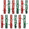 imageJOYIN 12 Pack Christmas Party Favor NonSnap Red ampamp White Snowflake Design Party Table Favors with Holiday Party Favor Supplies for Kids and Adults Christmas Parties Dinners and HolidaysRedGreen Snowflakes