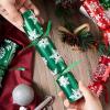 imageJOYIN 12 Pack Christmas Party Favor NonSnap Red ampamp White Snowflake Design Party Table Favors with Holiday Party Favor Supplies for Kids and Adults Christmas Parties Dinners and HolidaysRedGreen Snowflakes