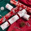 imageJOYIN 12 Pack Christmas Party Favor NonSnap Red ampamp White Snowflake Design Party Table Favors with Holiday Party Favor Supplies for Kids and Adults Christmas Parties Dinners and HolidaysRedWhite Snowflakes
