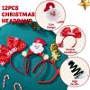 imageJOYIN 12 Packs Christmas Headbands with Assorted Design Christmas Headwear Holiday Headbands Accessories for Women Men Kids Christmas Parties Xmas Holiday Party Favors Photo Booth ONE SIZE FIT ALLSpecial