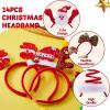 imageJOYIN 14 PCS Christmas Headbands with Different Designs Christmas Party Holiday Headbands for Kids Women Men Christmas and Holiday Parties Christmas Party Favors ONE Size FIT ALL