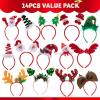 imageJOYIN 14 PCS Christmas Headbands with Different Designs Christmas Party Holiday Headbands for Kids Women Men Christmas and Holiday Parties Christmas Party Favors ONE Size FIT ALL