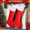 imageJOYIN 2 Packs 38 Jumbo Felt Christmas Stockings Party DecorationGiant Christmas Stocking Large Christmas Stocking for Christmas Party Decorations Xmas Holiday Tree Decor