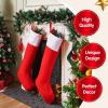 imageJOYIN 2 Packs 38 Jumbo Felt Christmas Stockings Party DecorationGiant Christmas Stocking Large Christmas Stocking for Christmas Party Decorations Xmas Holiday Tree Decor