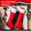 imageJOYIN 2 Packs 38 Jumbo Felt Christmas Stockings Party DecorationGiant Christmas Stocking Large Christmas Stocking for Christmas Party Decorations Xmas Holiday Tree Decor