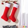 imageJOYIN 2 Packs 38 Jumbo Felt Christmas Stockings Party DecorationGiant Christmas Stocking Large Christmas Stocking for Christmas Party Decorations Xmas Holiday Tree Decor