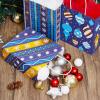 imageJOYIN 24 Christmas Kraft Gift Bags for Holiday Paper Gift Bags Christmas Goody Bags Xmas Gift Bags Classrooms and Party Favors 9 x 73 x 33Blue