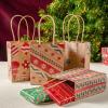 imageJOYIN 24 Christmas Kraft Gift Bags for Holiday Paper Gift Bags Christmas Goody Bags Xmas Gift Bags Classrooms and Party Favors 9 x 73 x 33Brown