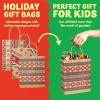 imageJOYIN 24 Christmas Kraft Gift Bags for Holiday Paper Gift Bags Christmas Goody Bags Xmas Gift Bags Classrooms and Party Favors 9 x 73 x 33Brown