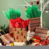 imageJOYIN 24 Christmas Kraft Gift Bags for Holiday Paper Gift Bags Christmas Goody Bags Xmas Gift Bags Classrooms and Party Favors 9 x 73 x 33Brown