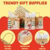 imageJOYIN 24 PCS Christmas Kraft Gift Bags with Assorted Christmas Prints for Kraft present Bags Classic Not Include Tissue Paper