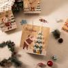 imageJOYIN 24 PCS Christmas Kraft Gift Bags with Assorted Christmas Prints for Kraft present Bags Classic Not Include Tissue Paper
