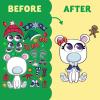 imageJOYIN 36 Pcs Christmas Makeaface Sticker Sheets Make Your Own Xmas Characters Mix and Match Sticker with Full Body Design Reindeer Snowman Elf for Kids Party Favor Art Craft Classroom ActivitiesFunny Stickers