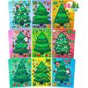 imageJOYIN 36 Pcs Christmas Makeaface Sticker Sheets Make Your Own Xmas Characters Mix and Match Sticker with Full Body Design Reindeer Snowman Elf for Kids Party Favor Art Craft Classroom ActivitiesTree stickers
