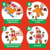 imageJOYIN 36 Pcs Christmas Makeaface Sticker Sheets Make Your Own Xmas Characters Mix and Match Sticker with Full Body Design Reindeer Snowman Elf for Kids Party Favor Art Craft Classroom ActivitiesCute Stickers