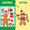 imageJOYIN 36 Pcs Christmas Makeaface Sticker Sheets Make Your Own Xmas Characters Mix and Match Sticker with Full Body Design Reindeer Snowman Elf for Kids Party Favor Art Craft Classroom ActivitiesCute Stickers