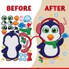 imageJOYIN 36 Pcs Christmas Makeaface Sticker Sheets Make Your Own Xmas Characters Sticker with Santa Santa Gnome Reindeer Snowman for Kids Party Favor Art Craft Supplies Classroom Activities GameKawaii Stickers