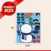 imageJOYIN 36 Pcs Christmas Makeaface Sticker Sheets Make Your Own Xmas Characters Sticker with Santa Santa Gnome Reindeer Snowman for Kids Party Favor Art Craft Supplies Classroom Activities GameKawaii Stickers